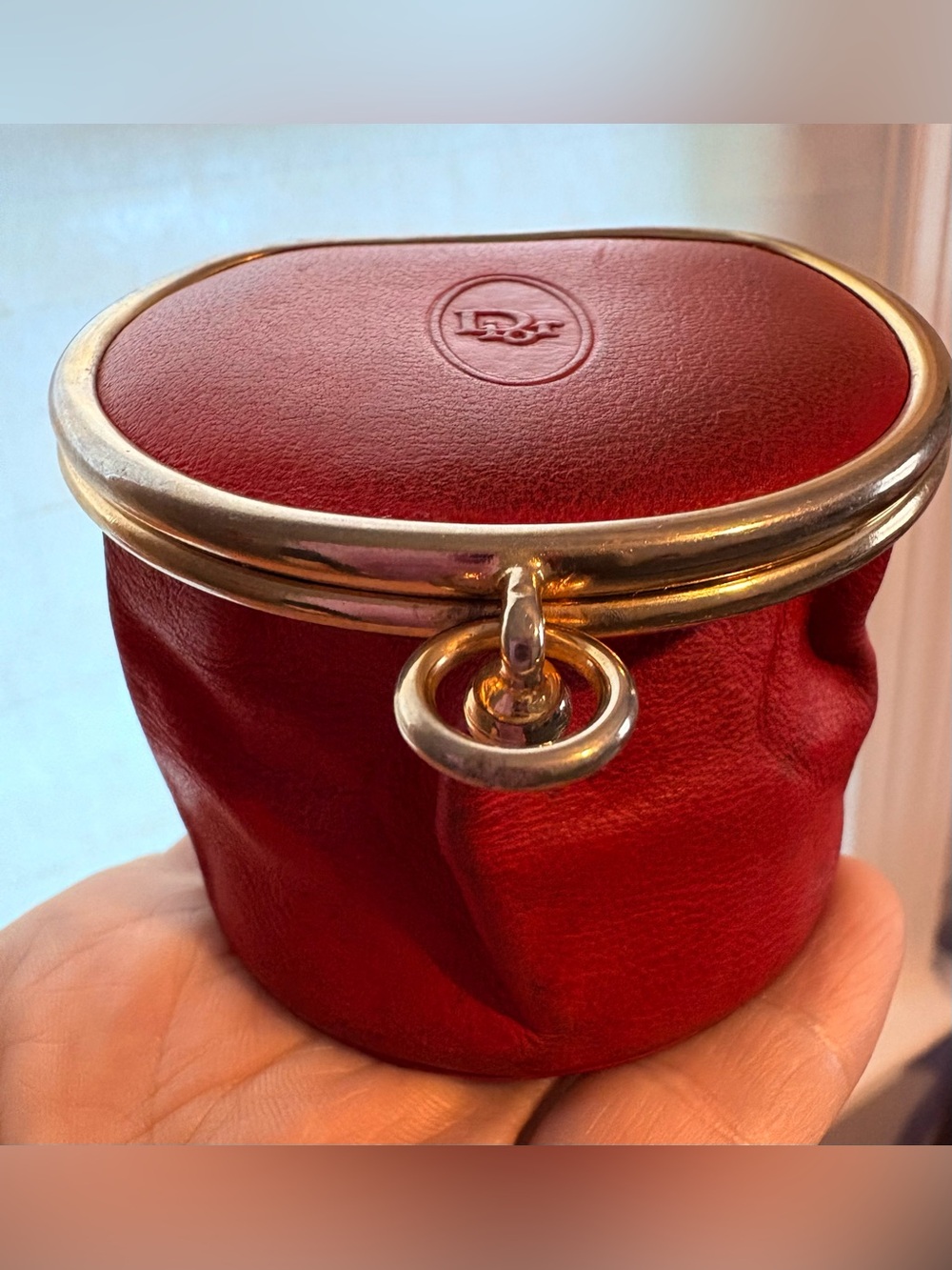Christian Dior Rare Mini Gamaguchi Coin Purse